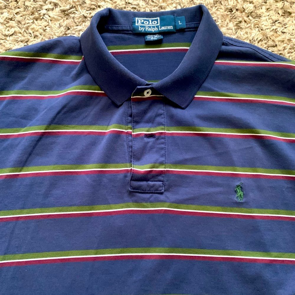 🎉 BOGO FREE Sale!! 😀 🎉 Ralph Lauren Polo Navy, Green stripe.